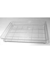 Stylized 24 Bar Square Grid Slab Tray Soap Mold