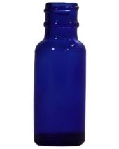 Glass Bottle 1/2 Oz Blue