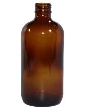 Glass Bottle 8 Oz Amber