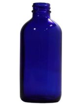 Glass Bottle 8 Oz Blue
