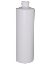 Plastic Bottle 16 Oz White Cylinder