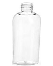 Plastic Bottle 4 Oz Clear Cosmo Oval