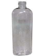 Plastic Bottle 6 Oz Clear Cosmo Oval