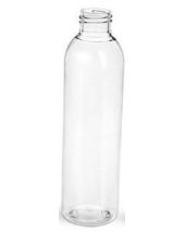 Plastic Bottle 6 Oz Clear Cosmo Rounds