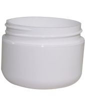 Plastic Jar 1 Oz White Rnd Rnd Bottom