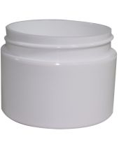 Plastic Jar 1 Oz White Rnd Strt Bottom