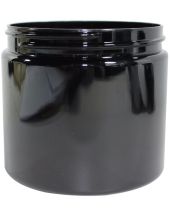 Plastic Jar 16 Oz Black