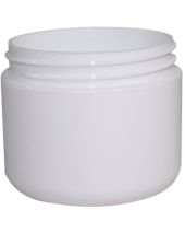 Plastic Jar 2 Oz White Rnd Rnd Bottom