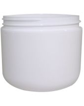 Plastic Jar 4 Oz White Rnd Rnd Bottom