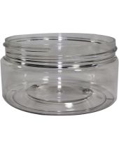 Plastic Jar 8 Oz Clear Round Wide