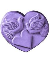 Nature Heart With Doves Soap Mold