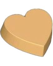 Stylized Large Heart Soap Mold