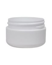 Plastic Jar 0.5 Oz White Round