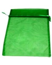 Organza Bag - Emerald 8 x 12