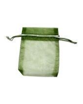 Organza Bag - Moss Green 3 x 4