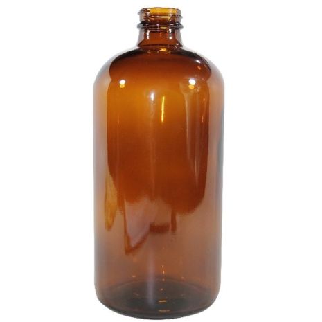 Glass Bottle 16 Oz Amber