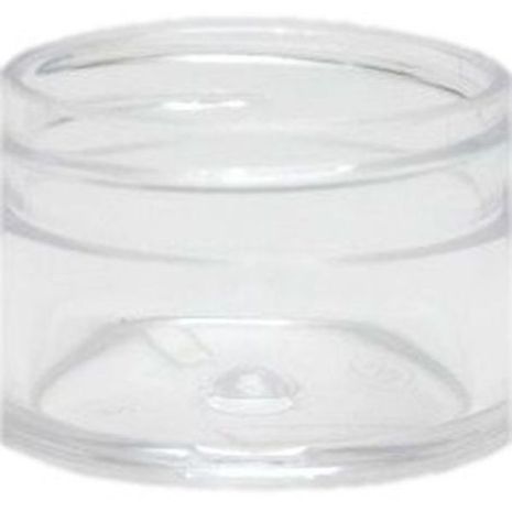 Plastic Jar 0.5 Clear Round Wide