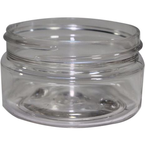 Plastic Jar 2 Oz Clear Round Wide