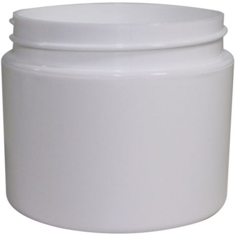 Plastic Jar 2 Oz White Rnd Strt Bottom