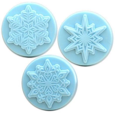 Nature 3 Snowflakes Soap Mold