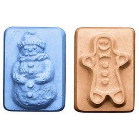 Nature Guest Snowman Gingerbreadman Soap Mold