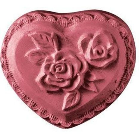 Nature Heart With Rose Soap Mold