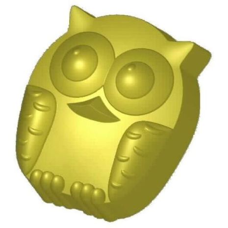 Stylized Olive the Owl Soap Mold