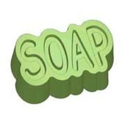 Stylized Soap Word Bar Soap Mold