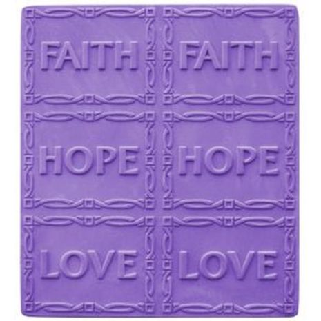 Tray Faith Hope Love Soap Mold