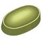 Stylized Ridged Domed Oval Soap Mold